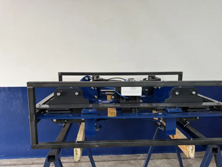 Gabarito para solda robotizada com estrutura azul